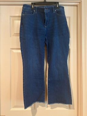 Chico's Indigo Flare Wide-Leg Jeans, Perfect Stretch Girlfriend Jeans size 1.5